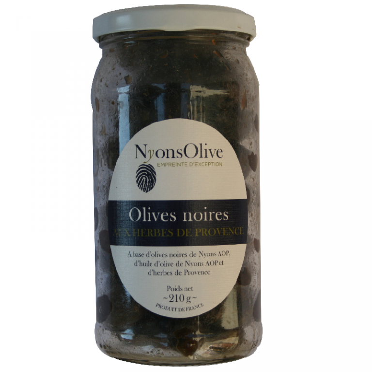 Olives Noires De Nyons Herbes De Provence Originel