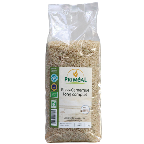 Riz Long Complet Bio de Camargue IGP - Priméal 500 g