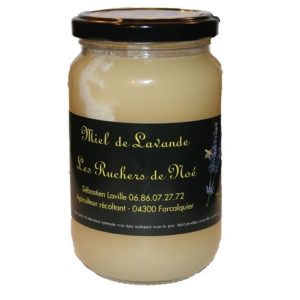 Miel de lavande de Provence Label rouge IGP - Les ruchers de Noé - 2017 pot 500g