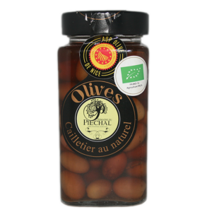Olives de Nice AOP AOC appellation d'origine protégée Domaine du Piechal bocal 180 g