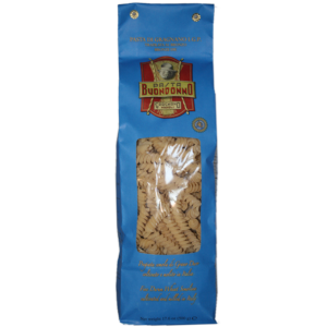 Tortiglioni, pasta di Gragnano IGP. Tréfilé à l'aide de tréfileuses en bronze, poreuses, parfaites pour absorber les sauces. Semoule de blé dur.